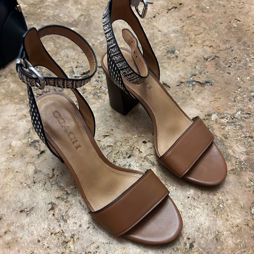 Coach sandals heels 6